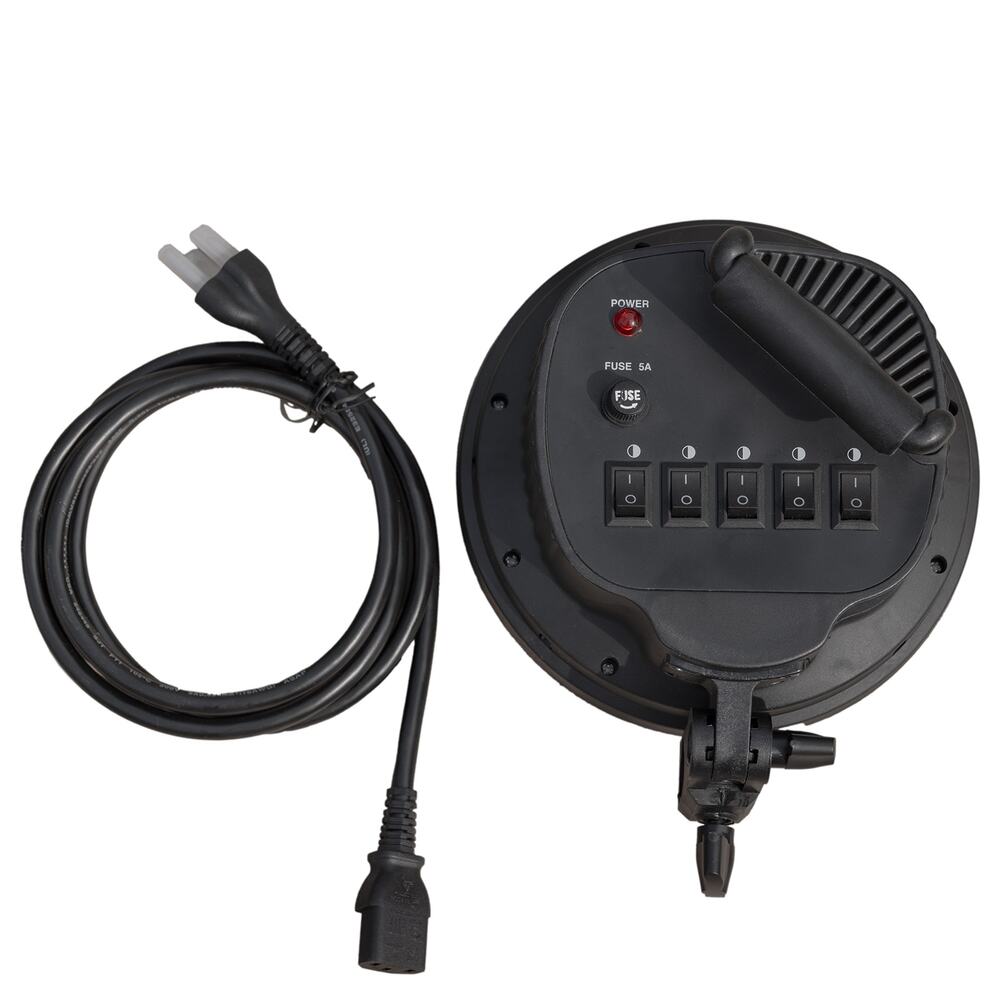 New Open Box 5-Socket Studio Photo Light Lamp Head Adapter w/ Power Cord & Bulbs